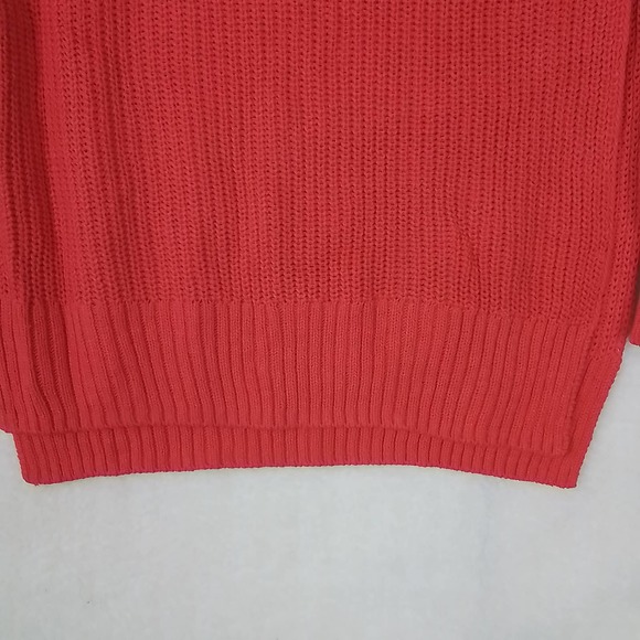 LOGG by H&M Loose Knit‎ Open Side Sweater Size Small in Red - Picture 13 of 13